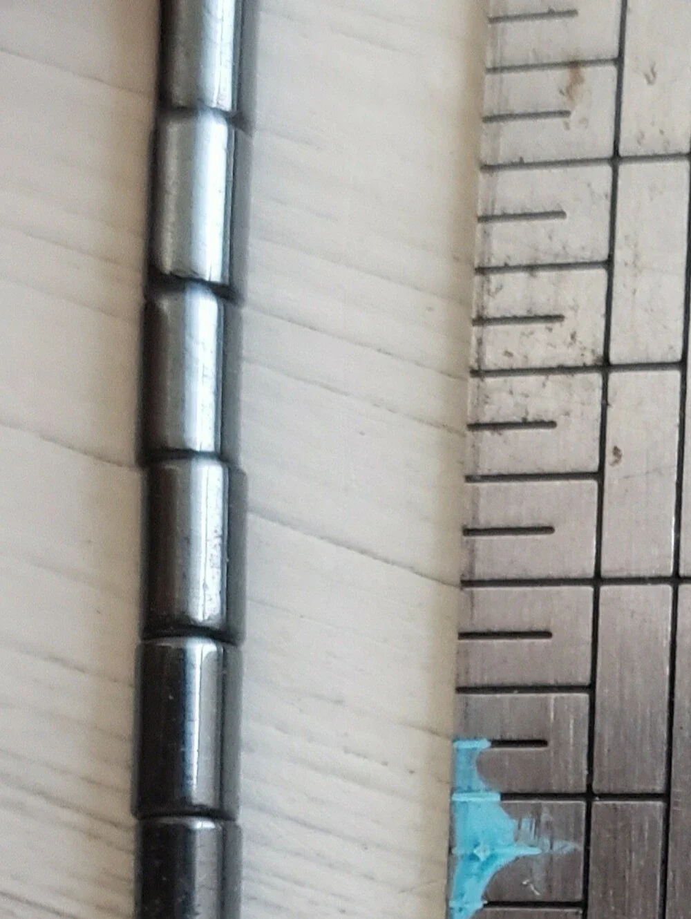 hematite tube beads this mirror